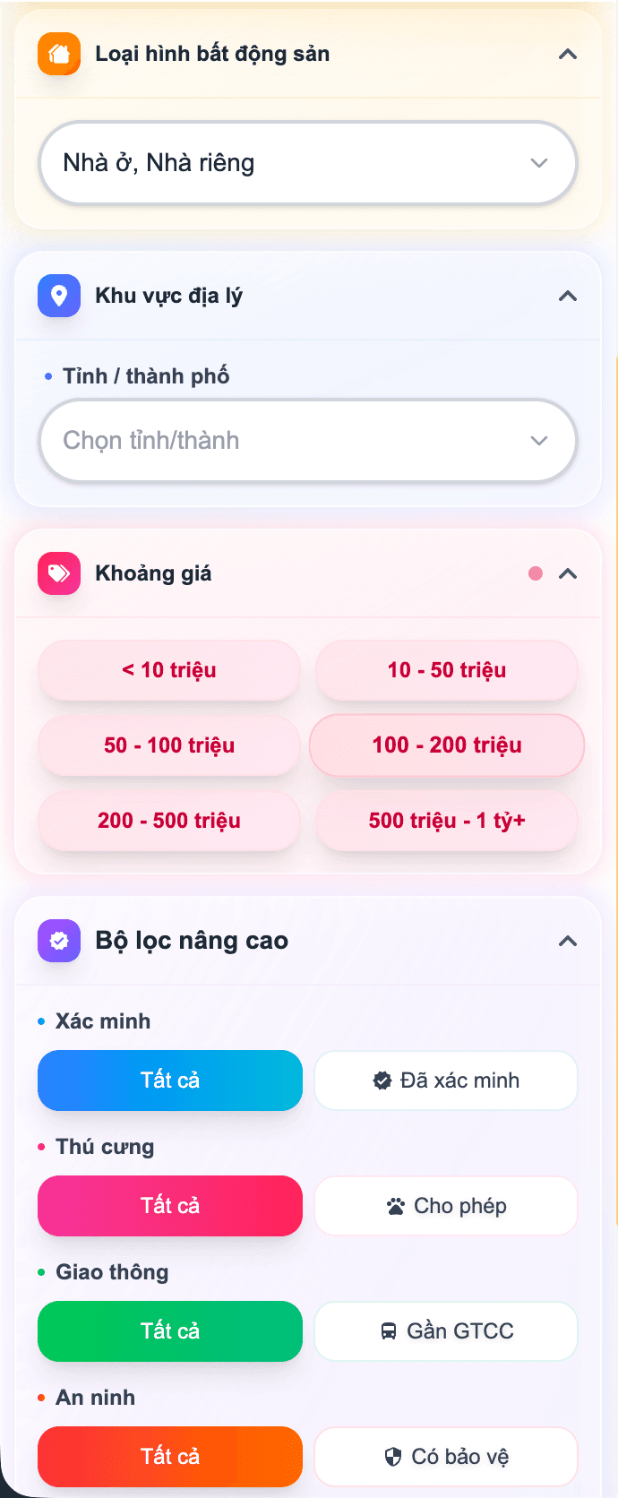 Bước 6: Chọn bộ lọc nâng cao