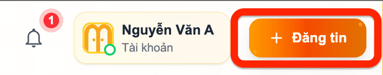 Bước 3: Chọn Đăng tin