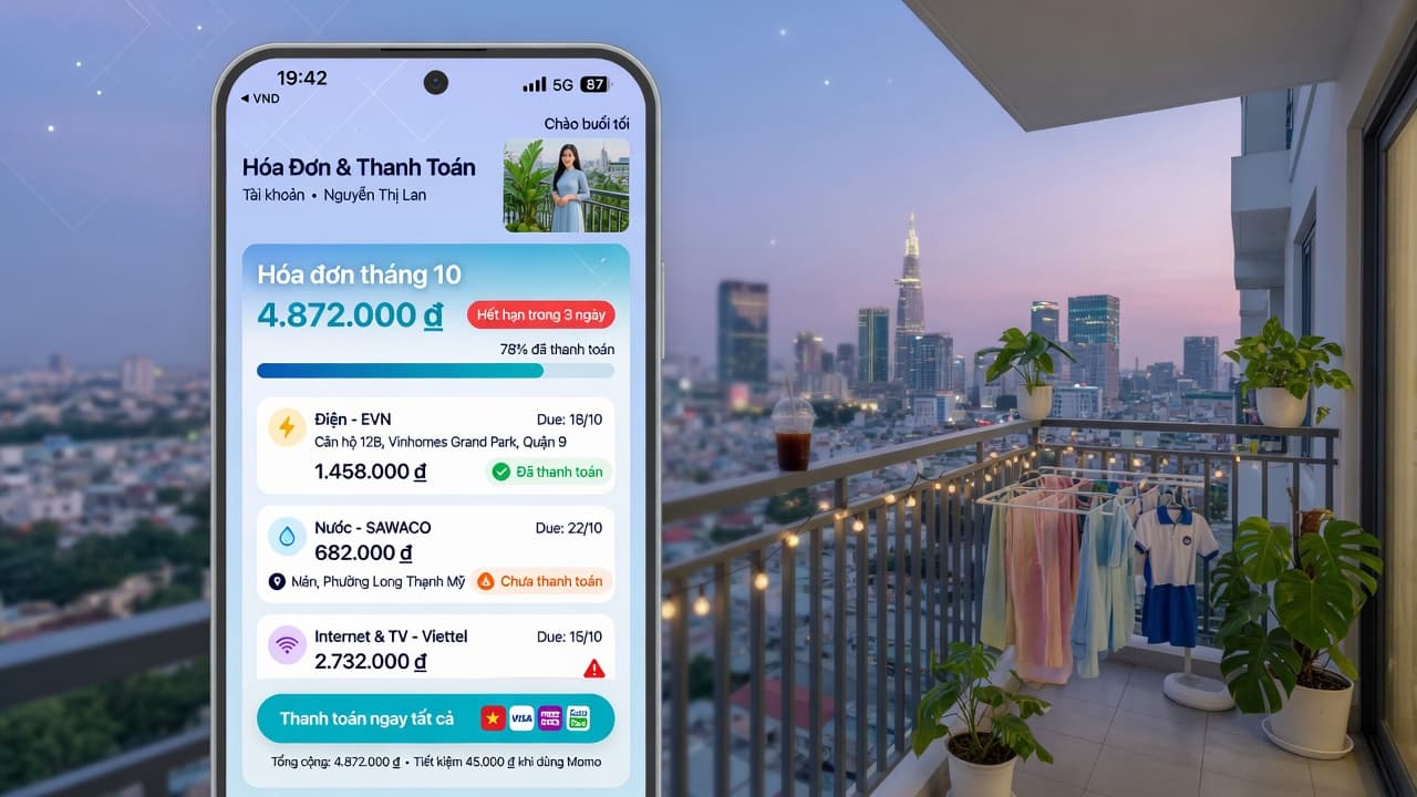 Hoá đơn rõ ràng — không còn quên đóng tiền