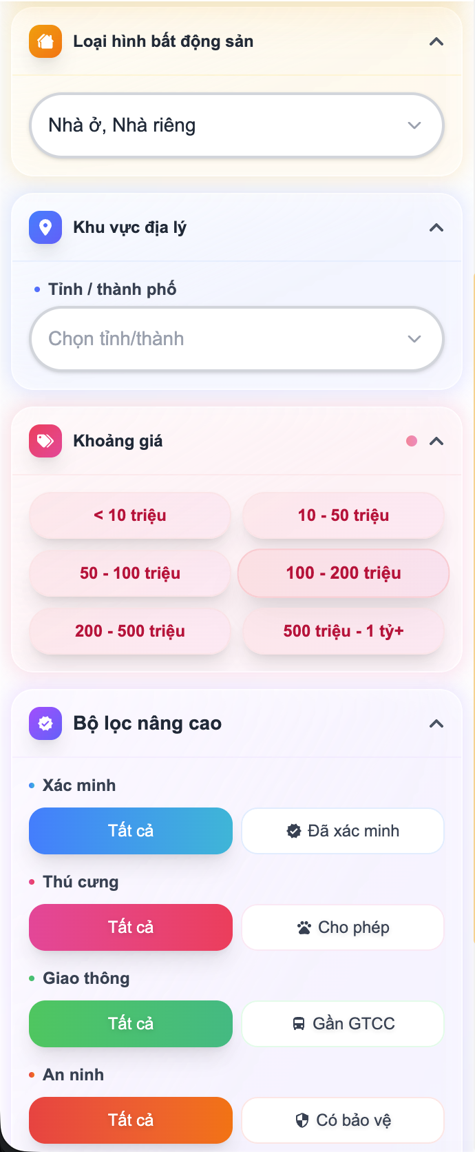 Bước 6: Chọn bộ lọc nâng cao