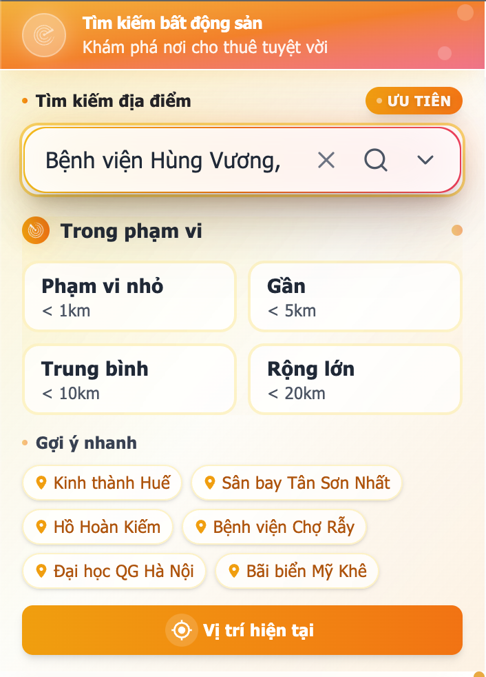 Bước 4: Nhập địa chỉ hoặc chọn địa danh có sẵn